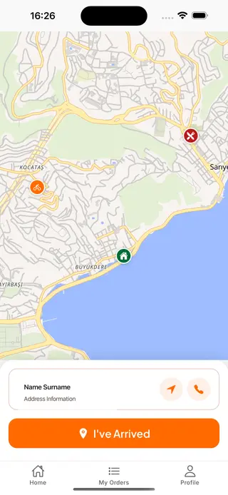 تطبيق المندوب RestaurantManage — تتبع GPS مباشر وإدارة التوصيل