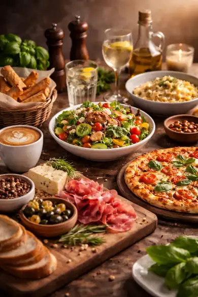 QR мени екран — дигитален интерфејс за мени на ресторан